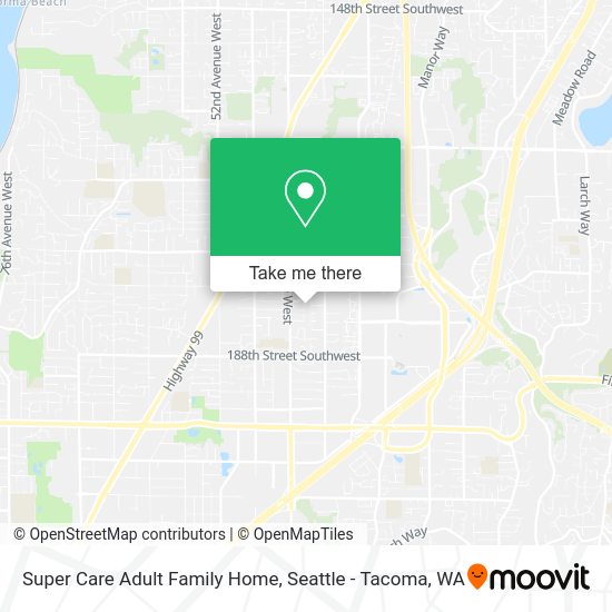 Super Care Adult Family Home map