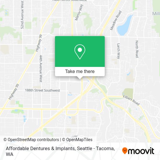 Mapa de Affordable Dentures & Implants