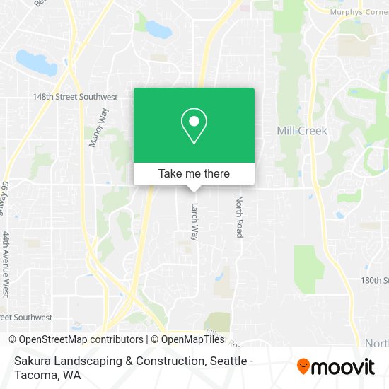 Sakura Landscaping & Construction map