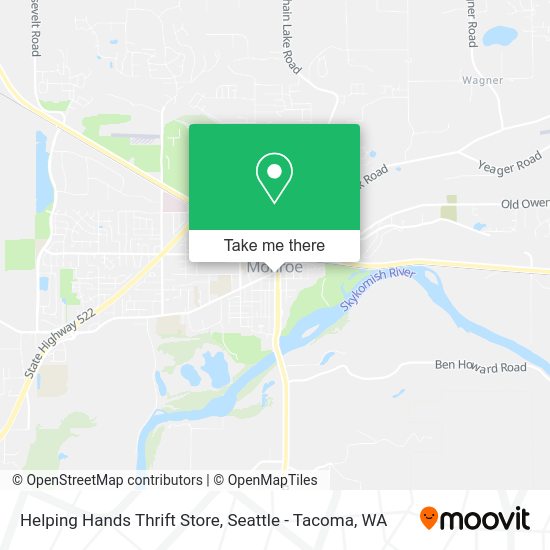 Helping Hands Thrift Store map