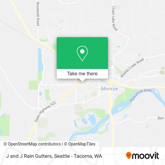 J and J Rain Gutters map