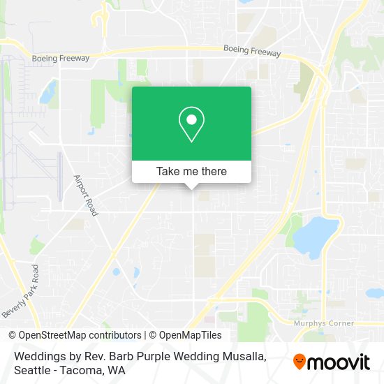 Weddings by Rev. Barb Purple Wedding Musalla map