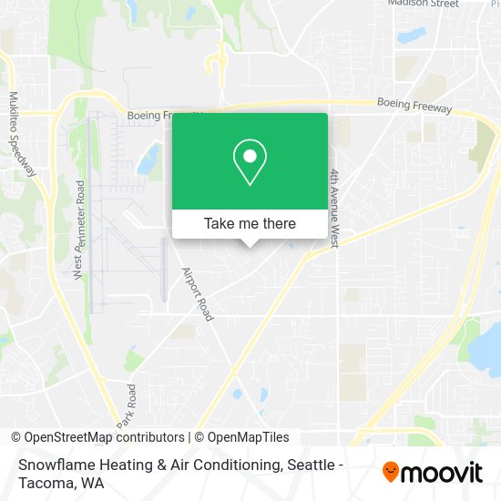 Snowflame Heating & Air Conditioning map