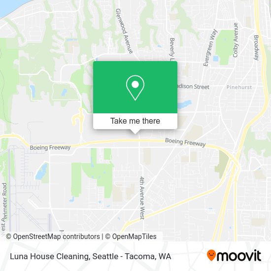 Luna House Cleaning map
