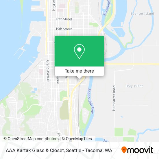 Mapa de AAA Kartak Glass & Closet