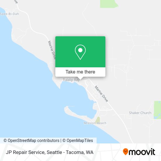 Mapa de JP Repair Service