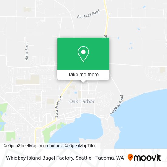 Mapa de Whidbey Island Bagel Factory