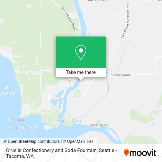 Mapa de O'Neils Confectionery and Soda Fountain