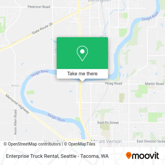 Enterprise Truck Rental map