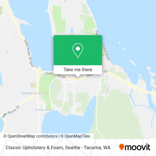 Classic Upholstery & Foam map