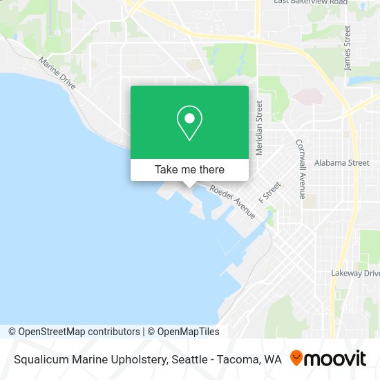 Mapa de Squalicum Marine Upholstery