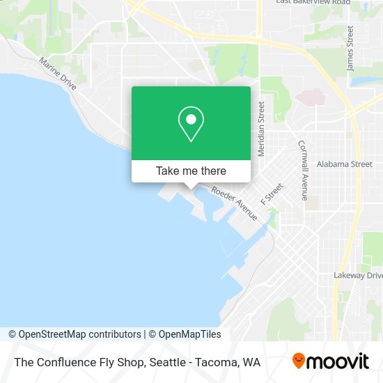 The Confluence Fly Shop map