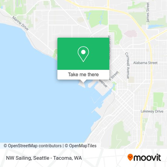 NW Sailing map