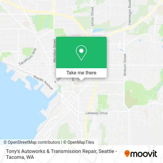 Mapa de Tony's Autoworks & Transmission Repair