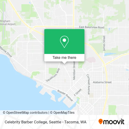 Celebrity Barber College map