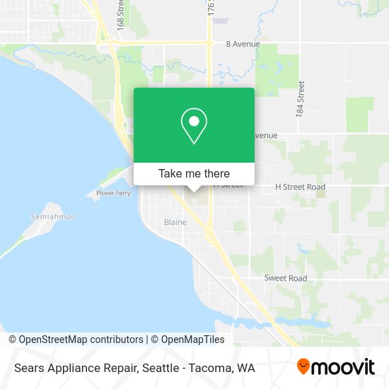 Mapa de Sears Appliance Repair