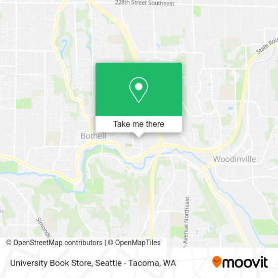 Mapa de University Book Store