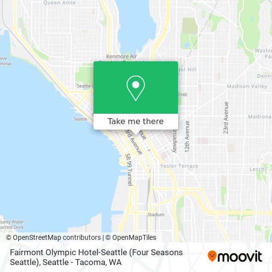 Mapa de Fairmont Olympic Hotel-Seattle (Four Seasons Seattle)