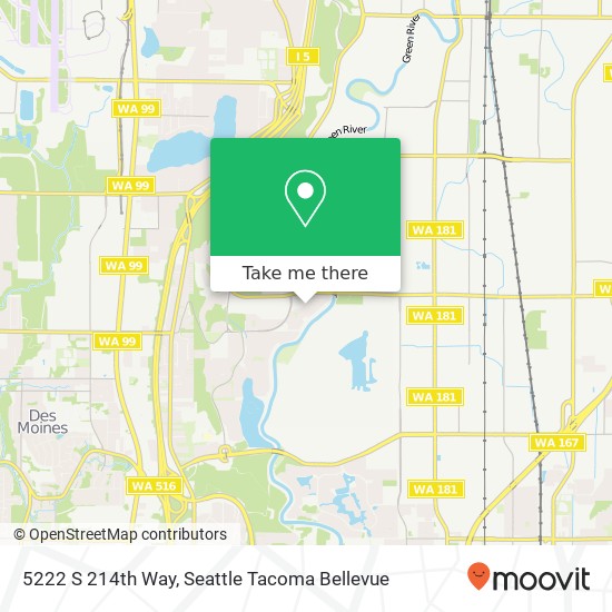 5222 S 214th Way map