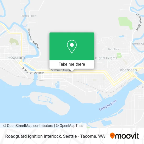 Mapa de Roadguard Ignition Interlock
