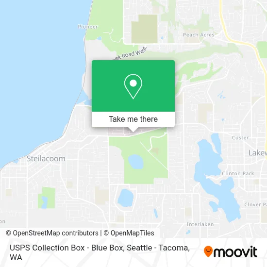 USPS Collection Box - Blue Box map