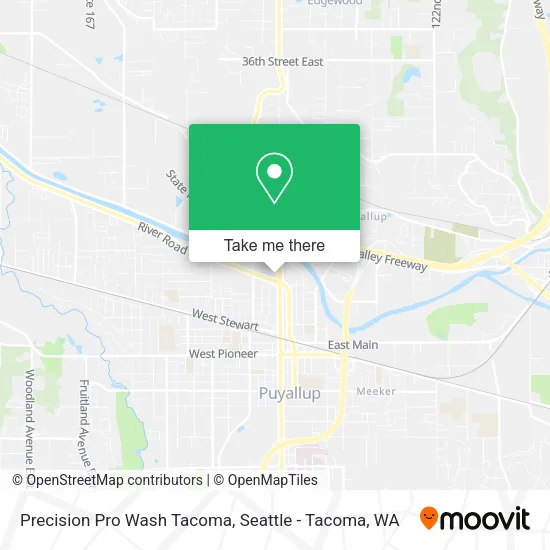 Mapa de Precision Pro Wash Tacoma