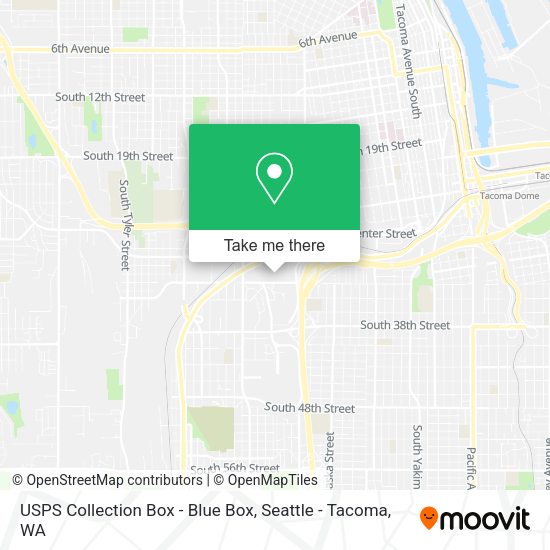 USPS Collection Box - Blue Box map