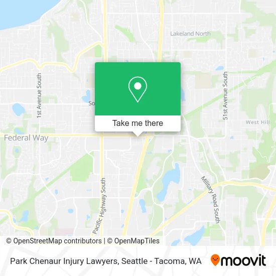 Mapa de Park Chenaur Injury Lawyers