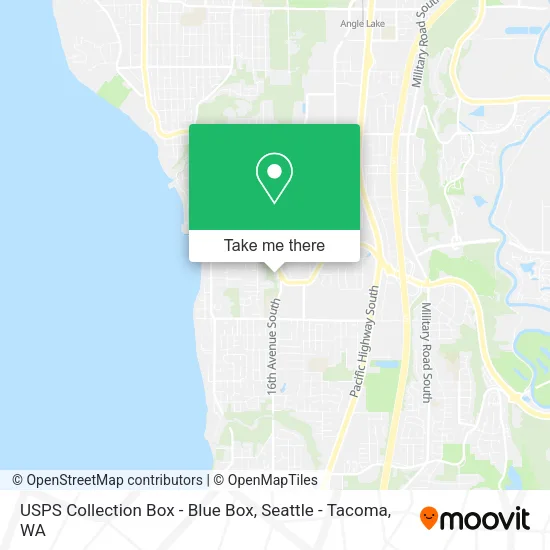 USPS Collection Box - Blue Box map