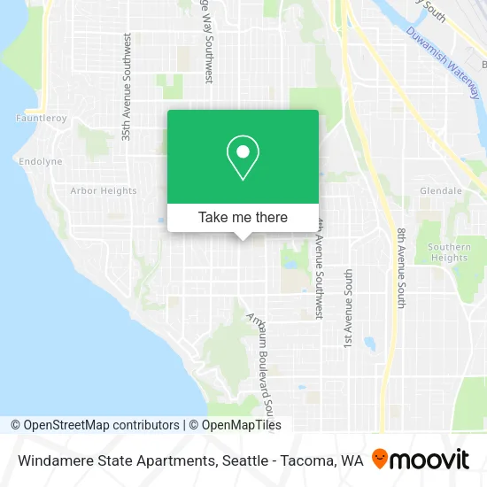 Windamere State Apartments map