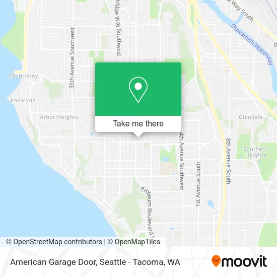 American Garage Door map