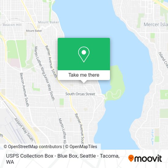 USPS Collection Box - Blue Box map