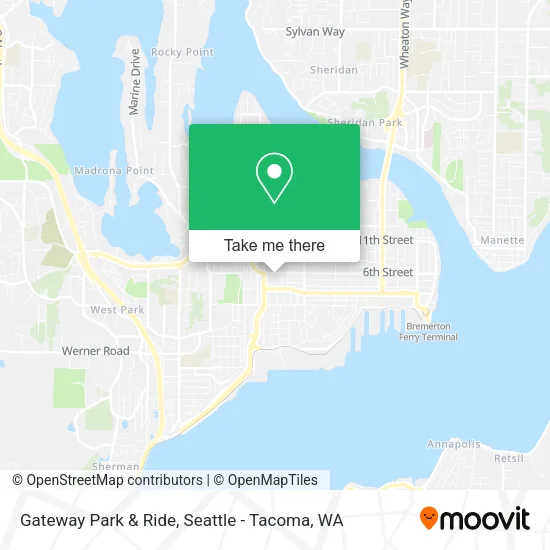 Gateway Park & Ride map