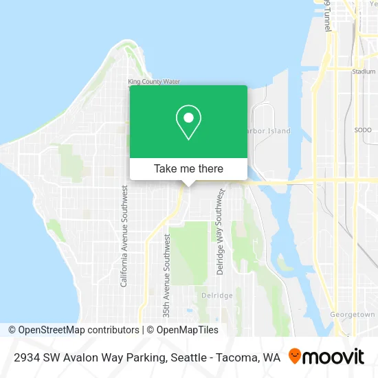 2934 SW Avalon Way Parking map