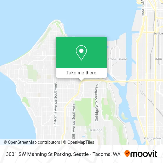 3031 SW Manning St Parking map