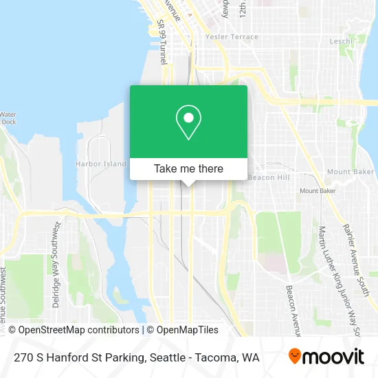 270 S Hanford St Parking map