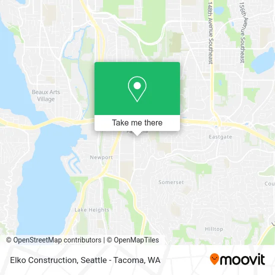 Elko Construction map