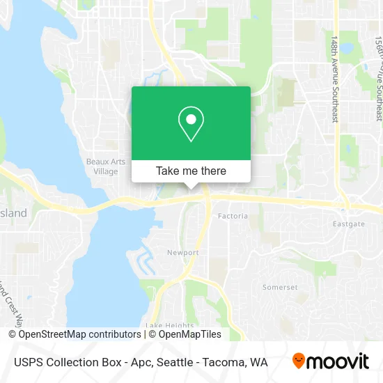 Mapa de USPS Collection Box - Apc