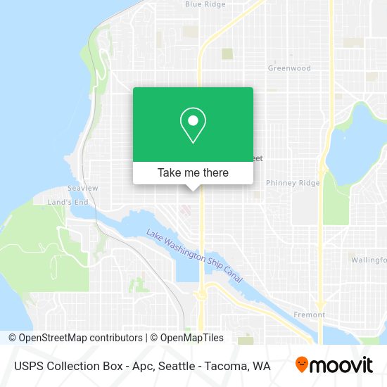USPS Collection Box - Apc map