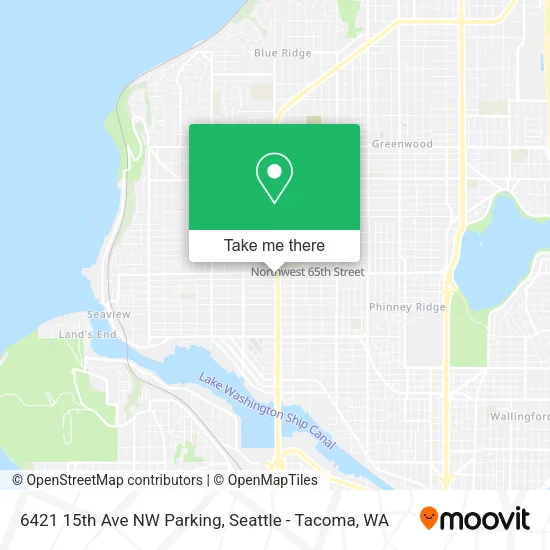 6421 15th Ave NW Parking map
