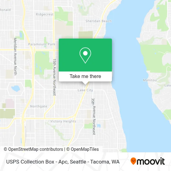 USPS Collection Box - Apc map