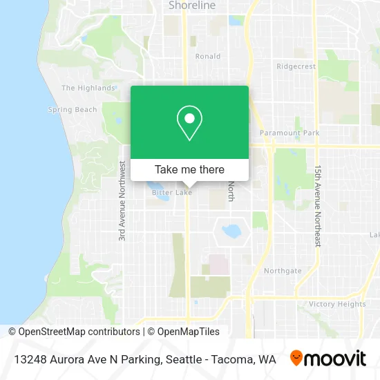 Mapa de 13248 Aurora Ave N Parking