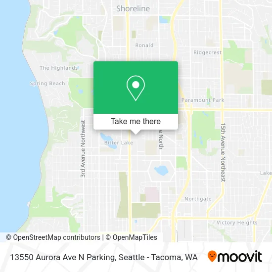 Mapa de 13550 Aurora Ave N Parking