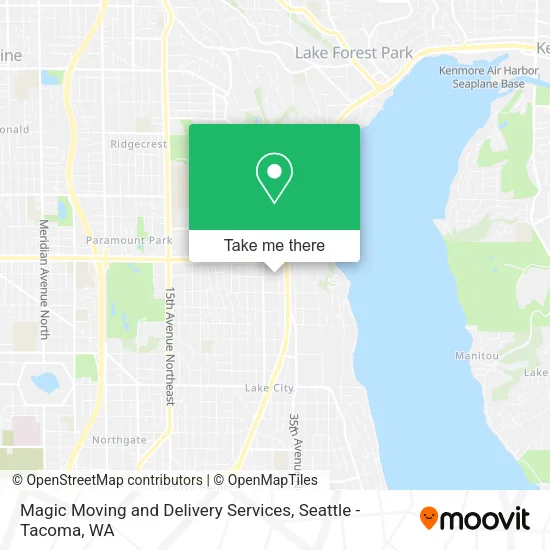 Mapa de Magic Moving and Delivery Services