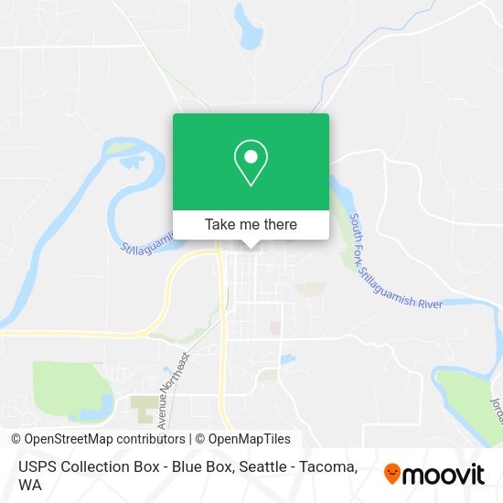 USPS Collection Box - Blue Box map