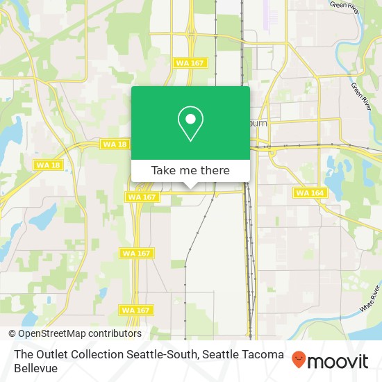 The Outlet Collection Seattle-South map