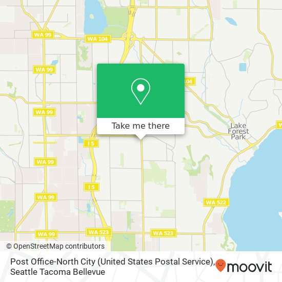 Post Office-North City (United States Postal Service) map