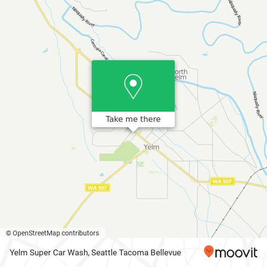Yelm Super Car Wash map