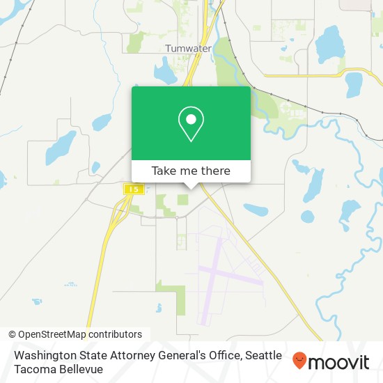Washington State Attorney General's Office map