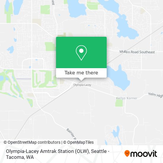 Mapa de Olympia-Lacey Amtrak Station (OLW)